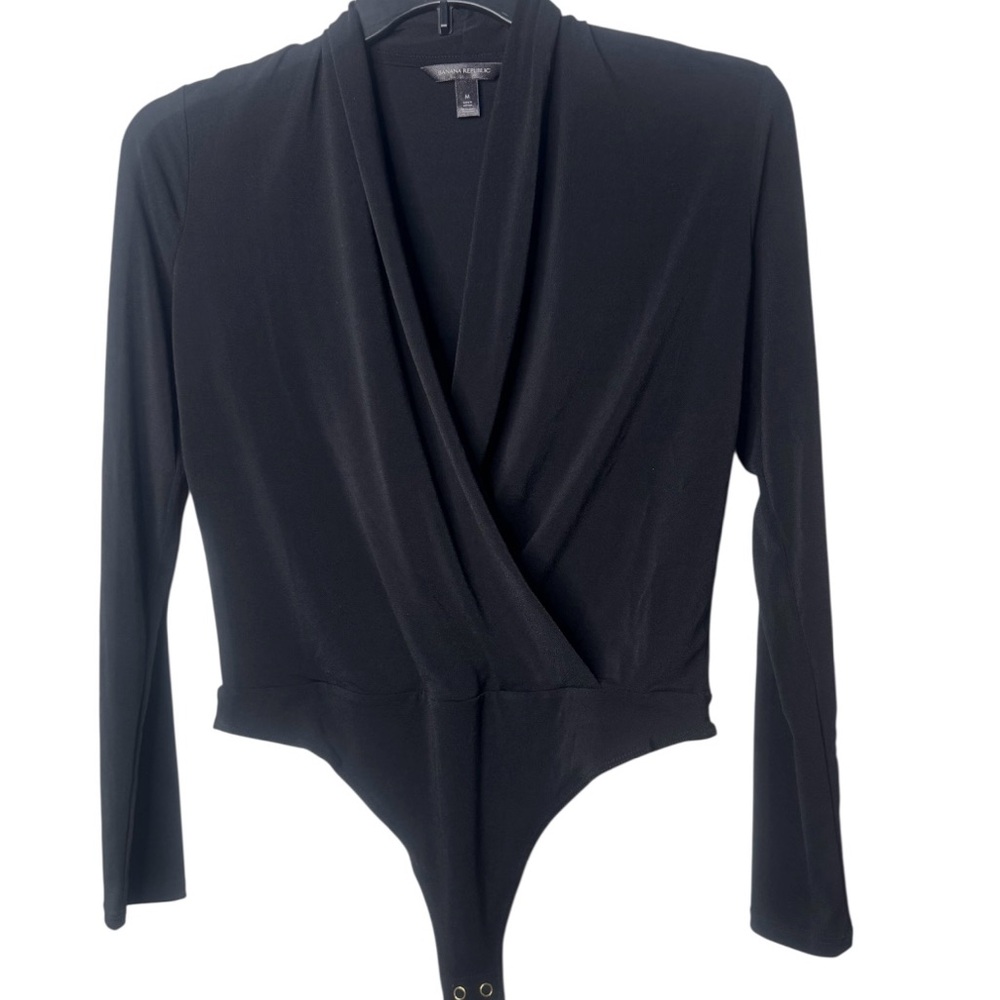 Banana Republic Black Wrap Bodysuit